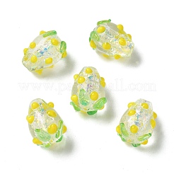 Handmade Foil Lampwork Bumpy Beads Strands&nbsp;FOIL-Z001-05F