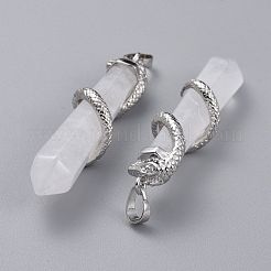 Natural Quartz Crystal Big Pointed Pendants&nbsp;G-F696-B15