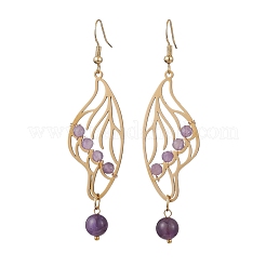 Natural Mixed Stone Dangle Earrings&nbsp;EJEW-JE06130
