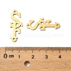 201 Stainless Steel Connector Charms&nbsp;STAS-D380-02G