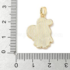 Christmas Brass Enamel Pendants&nbsp;KK-K305-08C-G