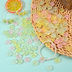 200Pcs 4 Colors Transparent Spray Painted Imitation Jade Glass Beads&nbsp;GLAA-SZ0001-77
