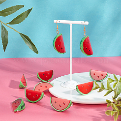 100Pcs DIY Watermelon Shape Dangle Earring Making Kits&nbsp;DIY-NB0005-30