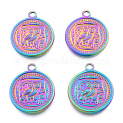 Ion Plating(IP) 201 Stainless Steel Pendants&nbsp;STAS-N098-264M