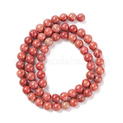 Natural Silver Line Jasper Beads Strands&nbsp;G-P451-02B-A