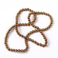 Non-Magnetic Synthetic Hematite Beads Strands&nbsp;G-G091-4mm-1