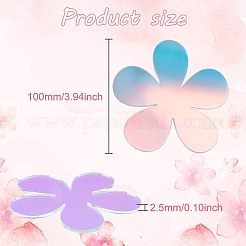 6Pcs Acrylic Mirror Cup Mats&nbsp;AJEW-FG0002-11
