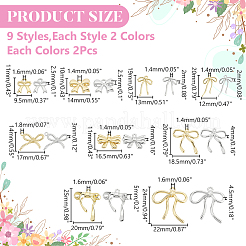 36Pcs 18 Colors Rack Plating Alloy Pendants&nbsp;FIND-WR0012-43