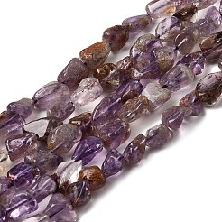 Natural Purple Phantom Quartz Purple Lodolite Quartz Beads Strands&nbsp;G-E483-69