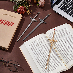 3Pcs Sword Alloy Bookmark&nbsp;AJEW-UN00042