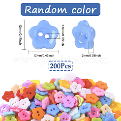 1 Bag 2-Hole Resin Buttons&nbsp;BUTT-SP0001-19A