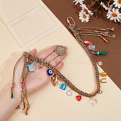 1Pc Polyester Woven Wrist Strap Lanyard&nbsp;HJEW-PH0001-95