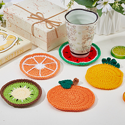 5Pcs Fruit Polyester Cup Mats&nbsp;AJEW-FH0007-38