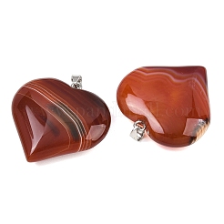 Natural Banded Agate Pendants&nbsp;GG-K002-04W