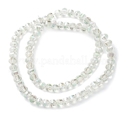 Electroplate Transparent Glass Beads Strands&nbsp;X-EGLA-K015-13C