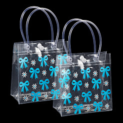 Rectangle Transparent Printed PVC Plastic Gift Tote Bags&nbsp;ABAG-TADJ0002-002F