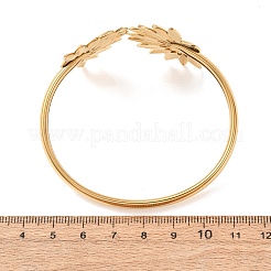 304 Stainless Steel Open Cuff Bangles&nbsp;BJEW-F546-01B-G