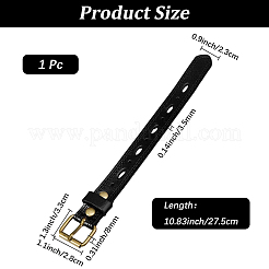 Alloy Cowhide Cord Bracelets for Women Men&nbsp;BJEW-WH20007-15C