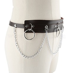 Alloy Chain Tassel Imitation Leather Dress Belts for Women&nbsp;FS-WG7CC51-01