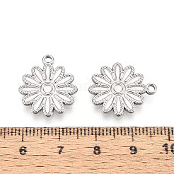 304 Stainless Steel Flower Pendants&nbsp;STAS-T069-25P