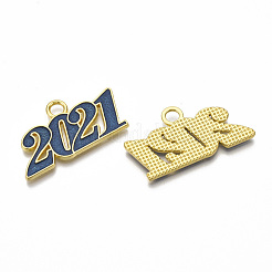 Alloy Enamel Pendants&nbsp;X-PALLOY-T078-03B