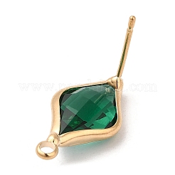 Brass Stud Earring Findings&nbsp;KK-Q777-24LG