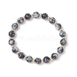3Pcs Glass Beads Stretch Bracelets&nbsp;BJEW-JB12026