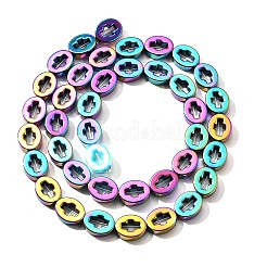 Electroplated Synthetic Non-magnetic Hematite Beads Strands&nbsp;G-L613-Z01-02B