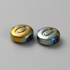 Electroplated Glass Beads&nbsp;LS-GLAA-WH0038-29O