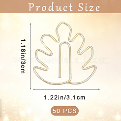 50Pcs Iron Paper Clips&nbsp;OFST-CP0001-05G