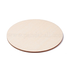 Flat Round Wood Cabochons with Month&nbsp;WOOD-XCP0001-44