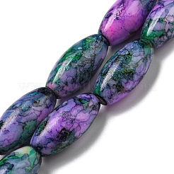 Baking Paint Glass Beads Strands&nbsp;DGLA-S115-22x10-S17