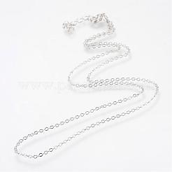 Iron Cable Chains Necklace Making&nbsp;MAK-R016-45cm-P