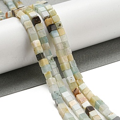 Natural Flower Amazonite Beads Strands&nbsp;G-C129-A12-01