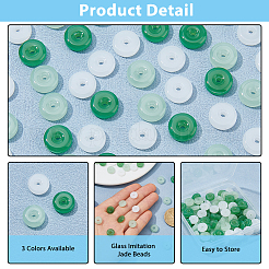 120Pcs 3 Colors Spray Painted Glass Beads&nbsp;GLAA-HS0001-18