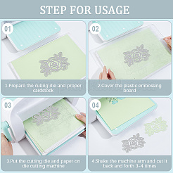 3 Styles Rose Cutting Dies Stencils&nbsp;DIY-CP0011-98