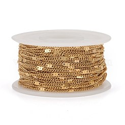 Ion Plating(IP) 304 Stainless Steel Figaro Chains&nbsp;CHS-N002-03G