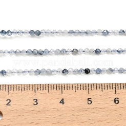 Natura Blue Rutilated Quartz Beads Strands&nbsp;GG-CBA3921-A05-2mm