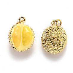 Brass Enamel Pendants&nbsp;KK-O140-04G