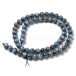 Natural Kyanite/Cyanite/Disthene Round Beads Strands&nbsp;G-N0150-05-6mm-01