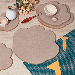 5Pcs MDF Wood Ceramic Clay Craft Mold Set&nbsp;DIY-WH0349-400B