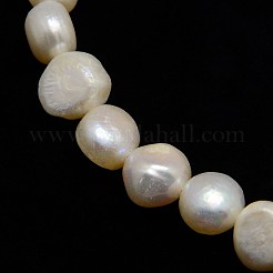 Natural Cultured Freshwater Pearl Beads Strands&nbsp;PEAR-L001-A-01