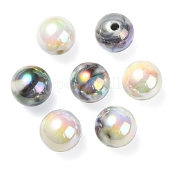 UV Plating Rainbow Iridescent Acrylic Beads&nbsp;OACR-F004-04G