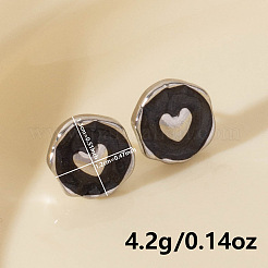 304 Stainless Steel Heart Stud Earrings&nbsp;OA9161-1