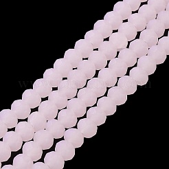 Imitation Jade Solid Color Glass Beads Strands&nbsp;EGLA-A034-J6mm-MD02