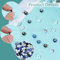 160Pcs 8 Styles Handmade Porcelain Beads&nbsp;PORC-SC0001-43