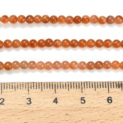 Natural Red Aventurine Beads Strands&nbsp;G-Z116-A24-3mm