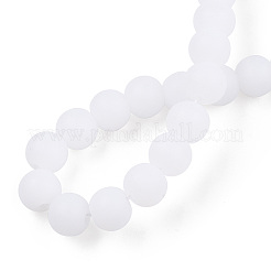 Imitation Jade Glass Beads Strands&nbsp;GLAA-T032-J8mm-MD01