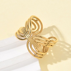 304 Stainless Steel Cuff Rings&nbsp;RJEW-P150-01G