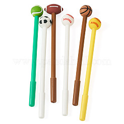 8Pcs Ball Series Cartoon Stainless Steel Pens&nbsp;AJEW-TADJ0001-37F